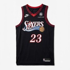 LeBron James Philadelphia 76ers #23 Black City Edition Jersey Unisex picture