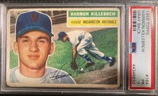 1956 Topps - Harmon Killebrew #164 Gray Back PSA 1 - Senators picture