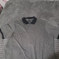 Haggar Men's Grey and Black Polo-shirts picture