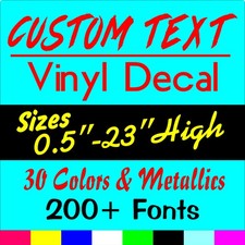 Custom Decal Vinyl Lettering Personalized for Business Sign Text Name Window Car picture