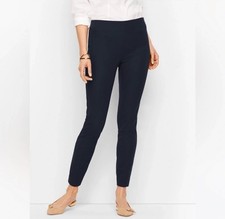 NWT Talbots Women’s Size 12 Blue Cotton Blend Essex Ankle Pull On Pant picture