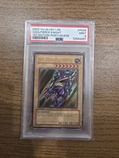 Yu-Gi-Oh Gaia the Fierce Knight LOB-P006 1st PT Secret Holo PSA 9 2002 picture