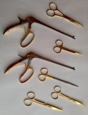Ventra Global Assorted Gold Tone Surgical Scissors/Shears & Needle Holders Lot picture