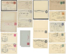 Canada & Newfoundland QV-GV Assortment of Mint & Used Postal Stationery picture