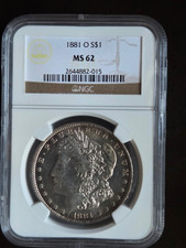 1881-O Morgan Silver Dollar Coin NGC MS62 picture
