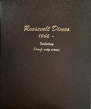 Roosevelt Dimes Dansco Coin Album w/ Proof 1946-Date Model 8125 US Free Postage picture