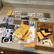Huge car show dash plaque lot 1990s 2000s 2010s metal plastic magnets 50+ Ohio picture
