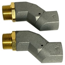 2 Pcs 1 Inch Fuel Hose Swivel 360 Rotating Connector for Fuel Nozzle Multi✨💖 picture