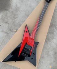 Cstm Ace Frehley AF 40-V Rare Guitar Black/Red Special Production Gift picture