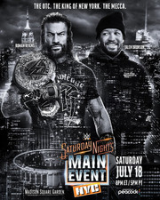 WWE Saturday Nights Main Event Poster Roman Reigns Jalen Brunson MSG NYC 2026 picture