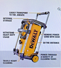 NEW DEWALT DWPW3000 15 AMP 3000 PSI JOBSITE Electric Cold Water Pressure Washer picture