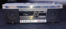 ULTRA RARE Vintage Aiwa CS-W7 Boombox - Dual Standard & Microcassette Deck - TES picture