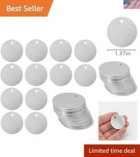 Elegant 25 Pack Round Aluminum Blanks - Perfect for Custom Dog Tags & Crafts picture