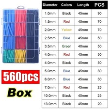 560Pcs Heat Shrink Tubing Insulation Shrinkable Tube 2:1 Wire Cable Sleeve Kit picture