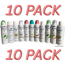 Dove 10PK Women’s Deodorant Spray 150ml Assorted Antiperspirant picture