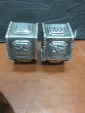 Antique Leonard Wilson Coin Silver  Philadelphia 1850 Reposse  Panel Napkin Ring picture