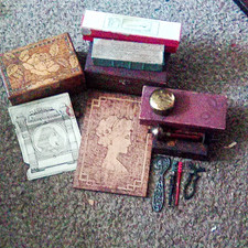 Antique Pyrography Outfits And Tools picture