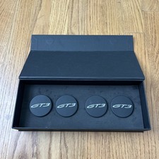 Porsche 911 GT3 Genuine OEM Center Lock Center Hub Caps Wheel Caps Black Matte picture