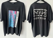 Vintage NINE INCH NAILS 1990 PRETTY HATE MACHINE T SHIRT  AN50316 picture