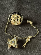Rare 1966 10kt Gold Gamma Phi Beta/Delta Chi Sorority Fraternity Couples Pin picture