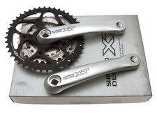 Shimano Deore XT FC-M750 3x9s Crankset JIS 170mm 5 Arm Silver 44/32/22 NOS NEW picture