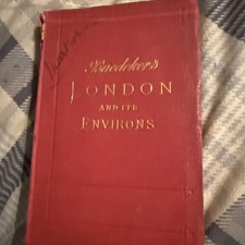 1905 Baedeker’s London and its Environs Handbook for Travellers W/Maps picture