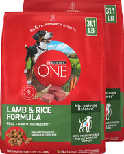 New w/ tag Purina ONE Digestive Gut Health Lamb Rice Dry Dog Food 62.2 lb Bundle picture