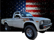 Retro Style Vinyl Decals , Graphics, Compatible With Toyota Pick Ups 80/ 84 picture