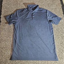 TravisMathew Mens Navy Blue Harbor Shores Golf Polo Shirt A46673N L picture