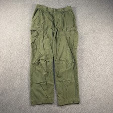 Vintage 60s Military Pants Medium 31x28 Poplin OG 107 1969 Jungle Vietnam Cargo picture
