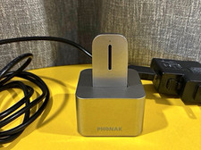 Phonak Roger Clip-On Remote Microphone Rechargeable w/ Dock, USB, Adapter picture