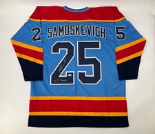 MACKIE SAMOSKEVICH FLORIDA PANTHERS 25’ SC SIGNED CUSTOM JERSEY JSA WITNESS COA picture