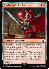 x4 Red Mage's Rapier FIN Final Fantasy MTG 152 M/NM 4x picture