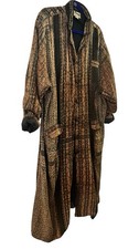 Vtg 1960s Men’s Floor Length Robe All Handmade 100% Cotton/ Made In Indonesia XL picture