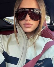 Gucci GG2164S 002 Unisex Shield Sunglasses in Tortoise with Brown Lens 100% UV picture