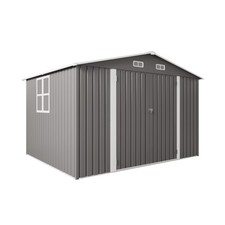 10 x 8 FT Metal Outdoor Storage Shed, Lockable Tool Shed with Vent and Window picture
