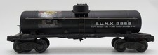Lionel 2855 Vintage O Gauge Postwar Sunoco Black Semi-Scale Tank Car picture