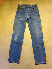Vintage Made in the USA  90s Levi’s 501 34x38 fits 30x32 Button Fly Jeans picture