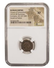 NGC XF AE3/4 of Constans AD337-350  EXTREMELY FINE NGC Ancients Certified Bronze picture