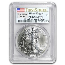 1986-Current Silver Eagle MS-70 NGC/PCGS (Random Year, Spotted) picture