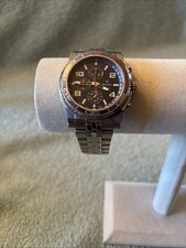 Bulova 98A100 Sport Blue Dial Stainless Steel Men’s Watch Excellent Working #K picture