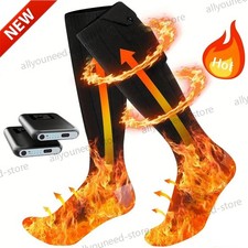 Electric Heated Socks Rechargeable Battery Men Women Winter Foot Warmer picture
