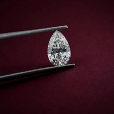 0.5 to 2.0 Ct Pear Cut IGI Certified Lab Grown CVD Diamond EF Color VS Clarity picture