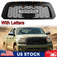 Front Grille Black Grill w/LEDs w/Sensor Cover For 2007 08 2009 Tundra TRD Style picture