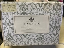 Rachel Ashwell Simply Shabby Chic Polyester Damask King 6 Piece Sheet Set picture