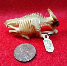 Antique Master Carved Steer. 2 1/8 Inches. picture