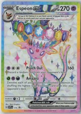 Pokémon TCG Espeon ex SV: Scarlet & Violet Promo Holo Full Art 270 HP SVP 175 EN picture