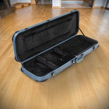 Lockable Blue Electric Guitar Hard Case with Plush Black Interior for Strat/Tele picture