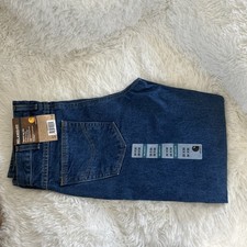 Carhartt B17 DST Relaxed Fit Tapered Leg Jeans Mens 32x32 Dark Stone Blue NWT picture
