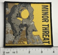 Minor Threat Black border woven patch picture
